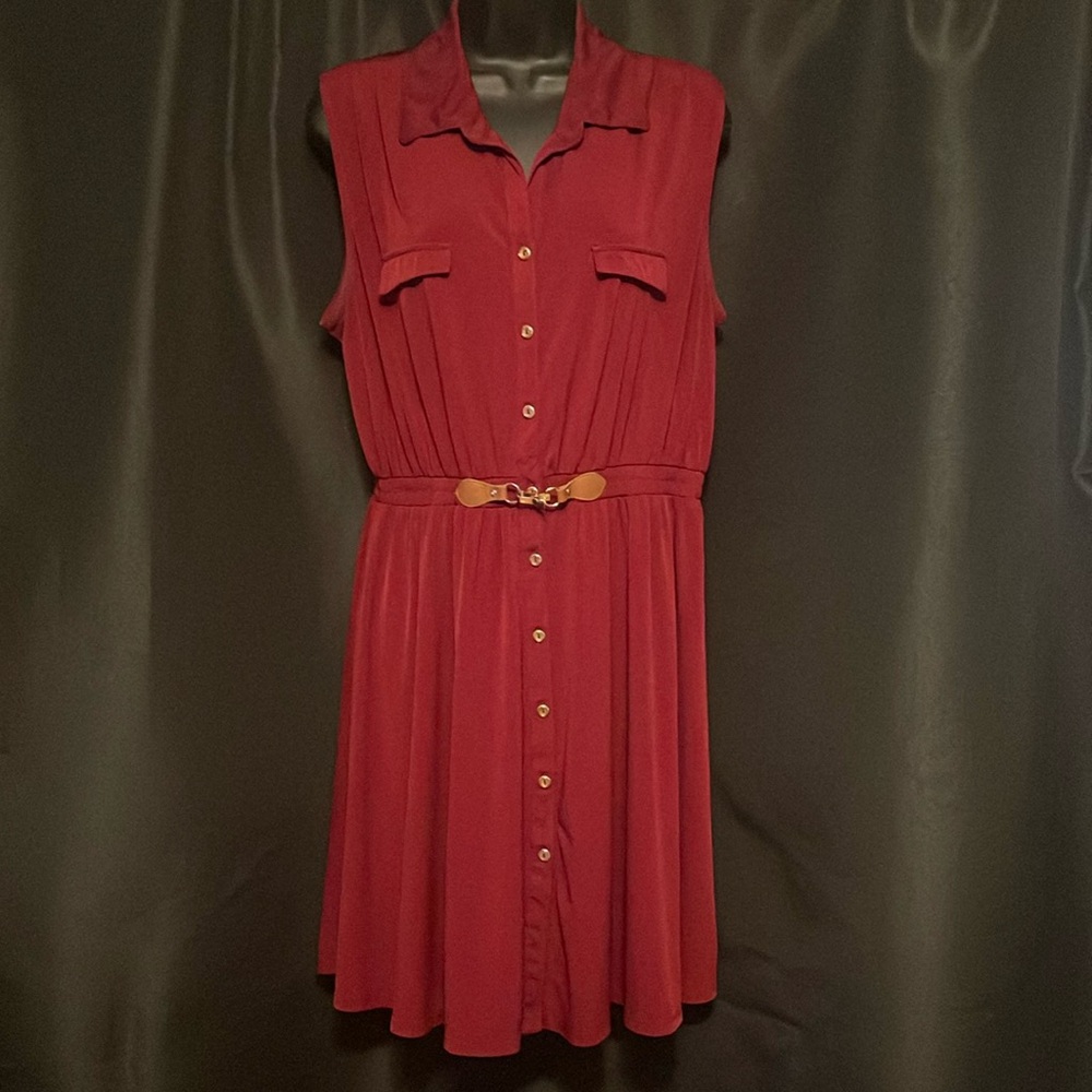 Ryan Michelle Women’s Maroon Dress Size L